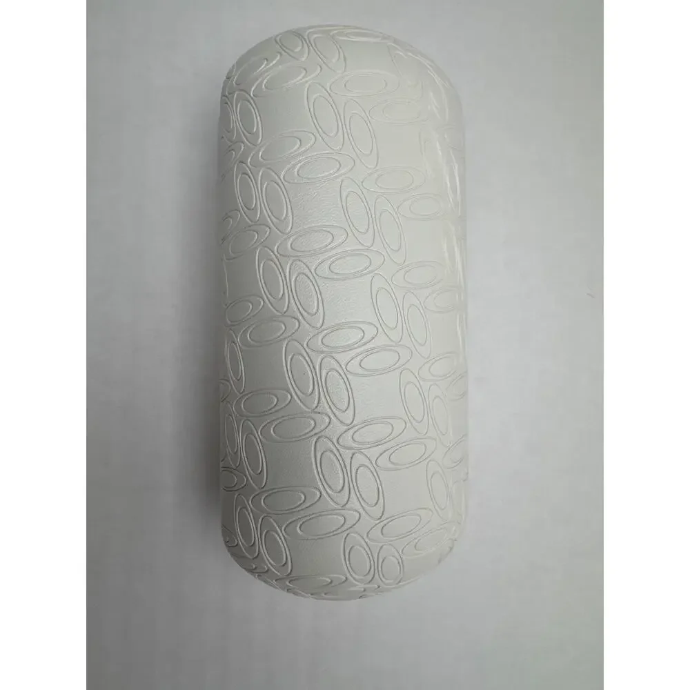 Oakley Sunglasses Hard Clamshell Case White Embossed Logo Large